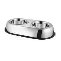 FELICAN Gamelle Inox Double antidérapante détachable 0.45LT