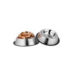 FELICAN Gamelle Inox antidérapante à Nervure 0.9LT