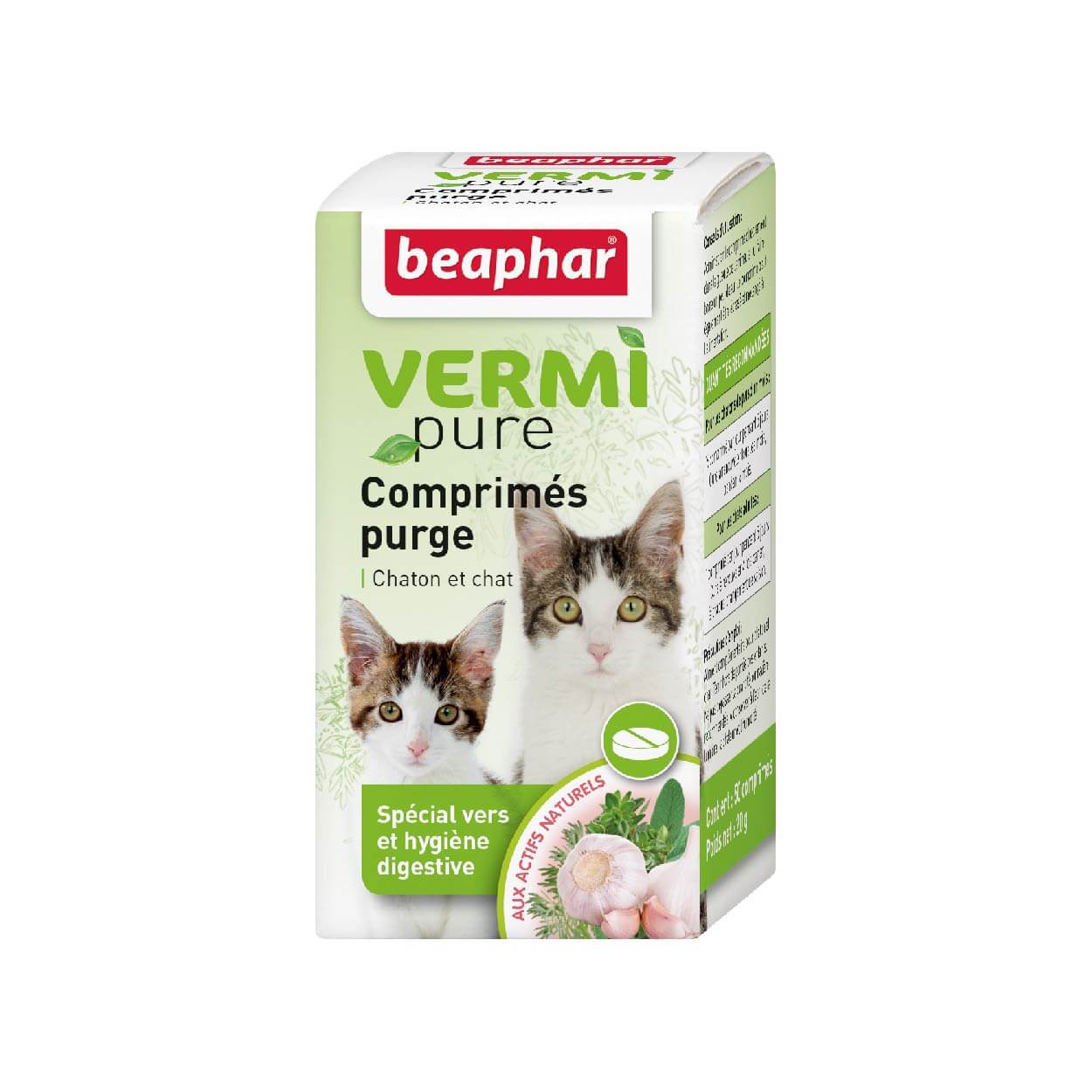 BEAPHAR Vermi pure comprimés purge pour chat 50pcs