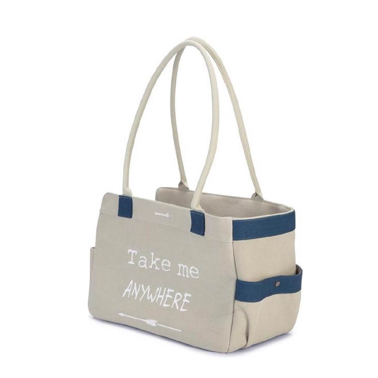 Sac de transport FLORE Beige 40x20x28