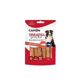 Friandises pour chiens Salmon Strips & fishskin (80g)