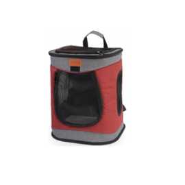 CAMON-Sac à dos pour chiens jusqu'à 12kg- gris- 34x30x44