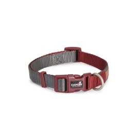 CAMON-Collier Ajustable DoublePremium Gris/Rouge 15x300~4