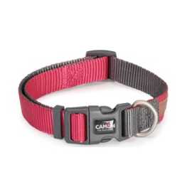 CAMON-Collier reglable-DoublePremium Rose/Gris 20x360~480mm
