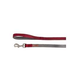 CAMON-Leash DoublePremium Grs/Rouge 15x1200mm