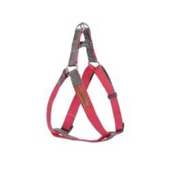 CAMON-Harnais Ajustable DoublePremium Rose/Gris 15x350~600mm
