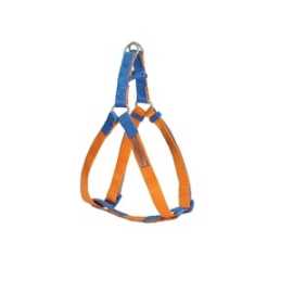 CAMON-Harnais Ajustable DoublePremium Orange/Bleu 20x450~750mm