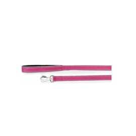 Laisse réfléchissante avec poignée en néoprène - Fushia