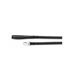 CAMON-Laisse réfléchissante avec poignée en néoprène - Noir 25x1200mm