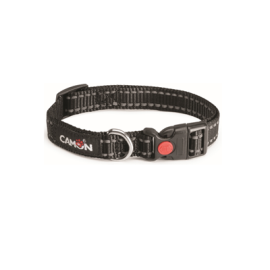 CAMON- Collier Reflex 15mm x 26/40cm - Noir