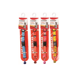 CAMON-Colliers pour chat ajustables avec clochette