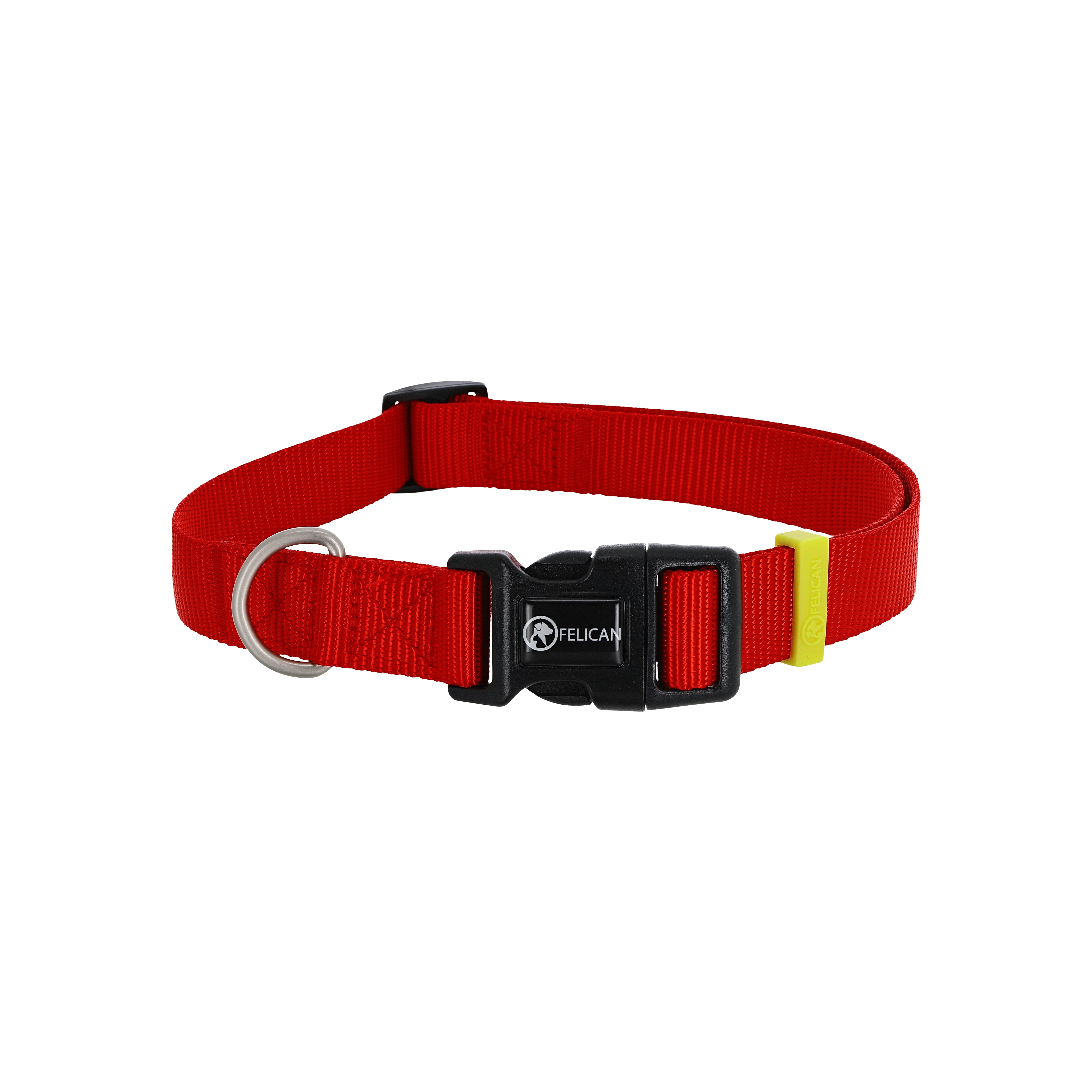 FELICAN Premium collier chien UNI Rouge 2,5 CM