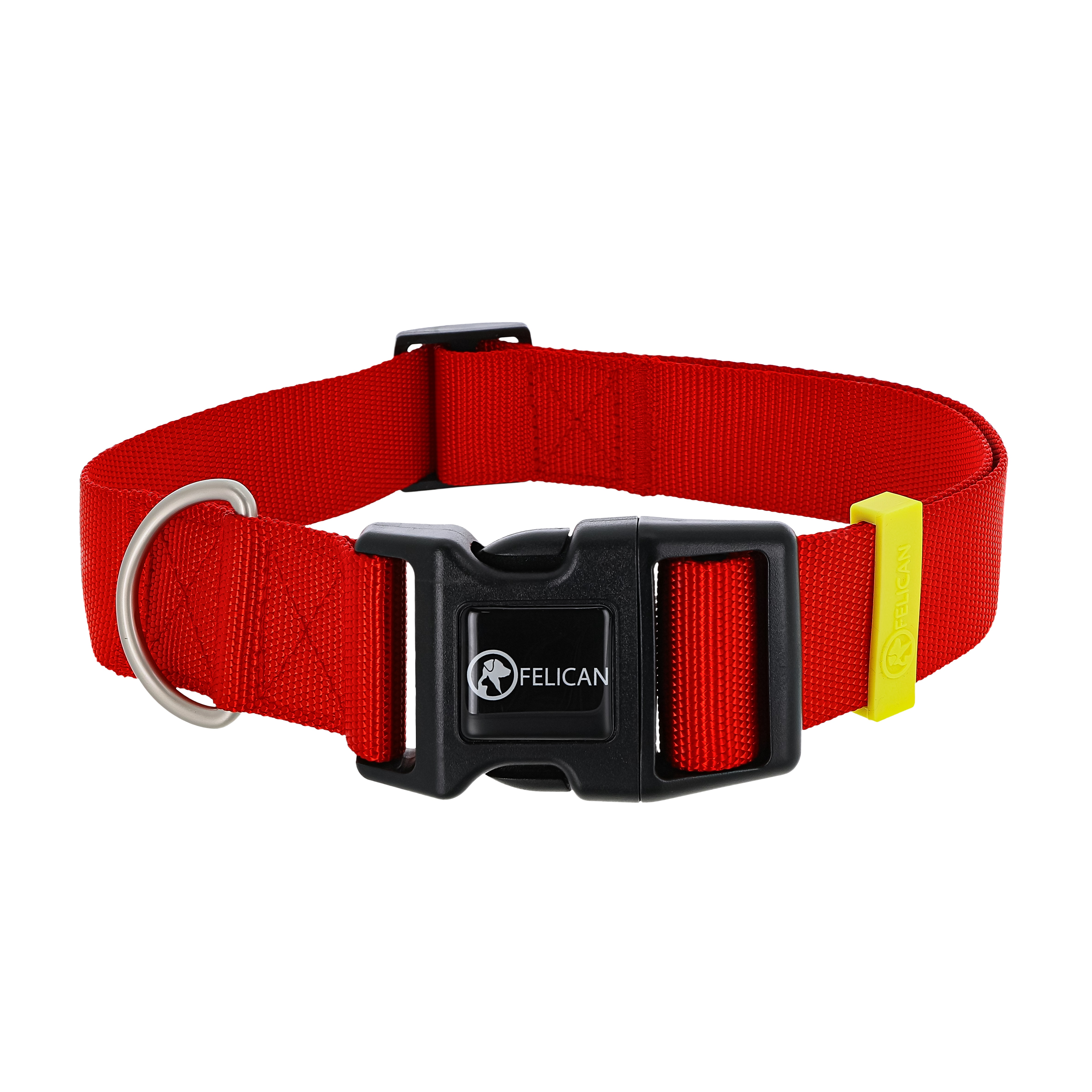 FELICAN Premium collier chien UNI Rouge 3,8 CM