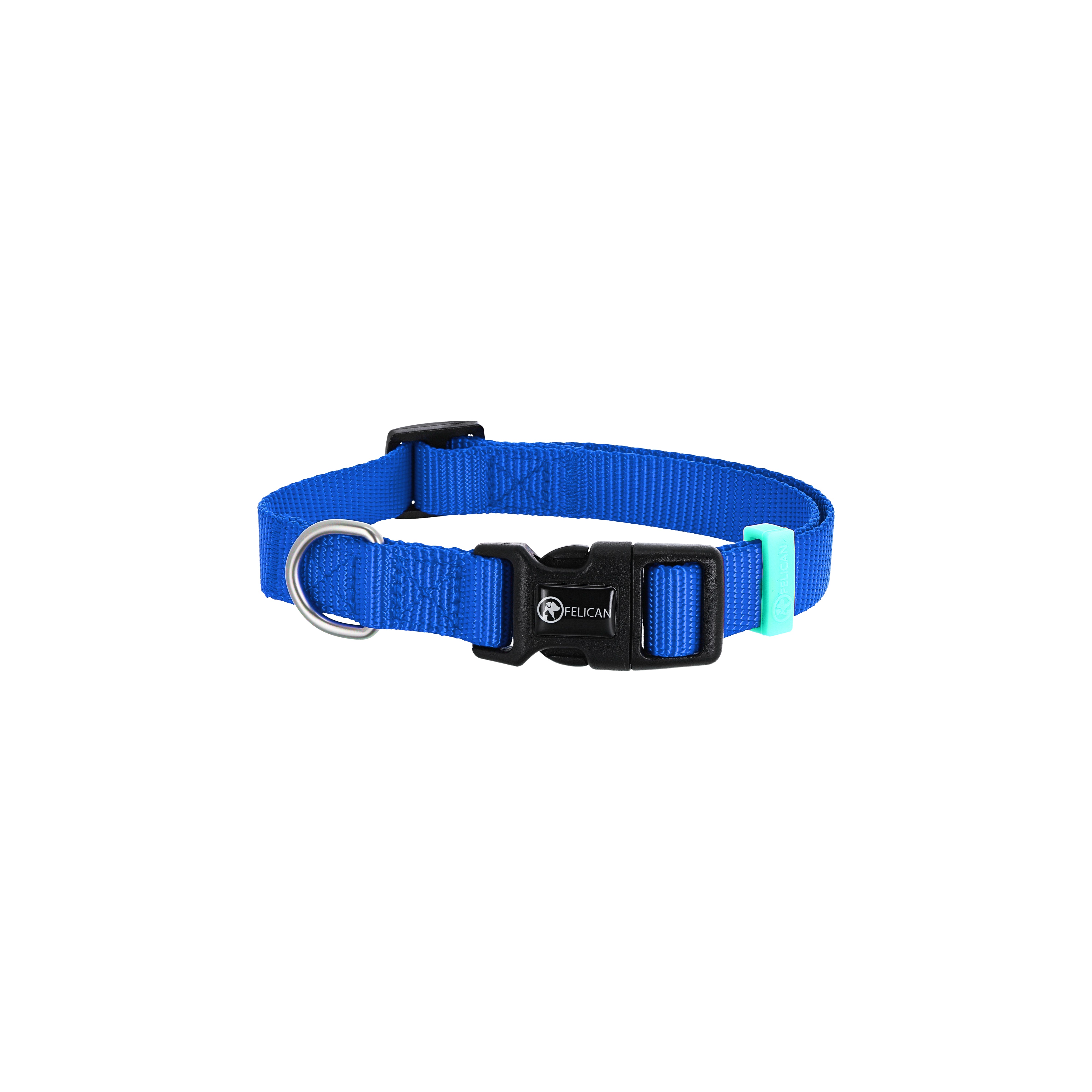 FELICAN Premium collier chien UNI Bleu 1,5 CM