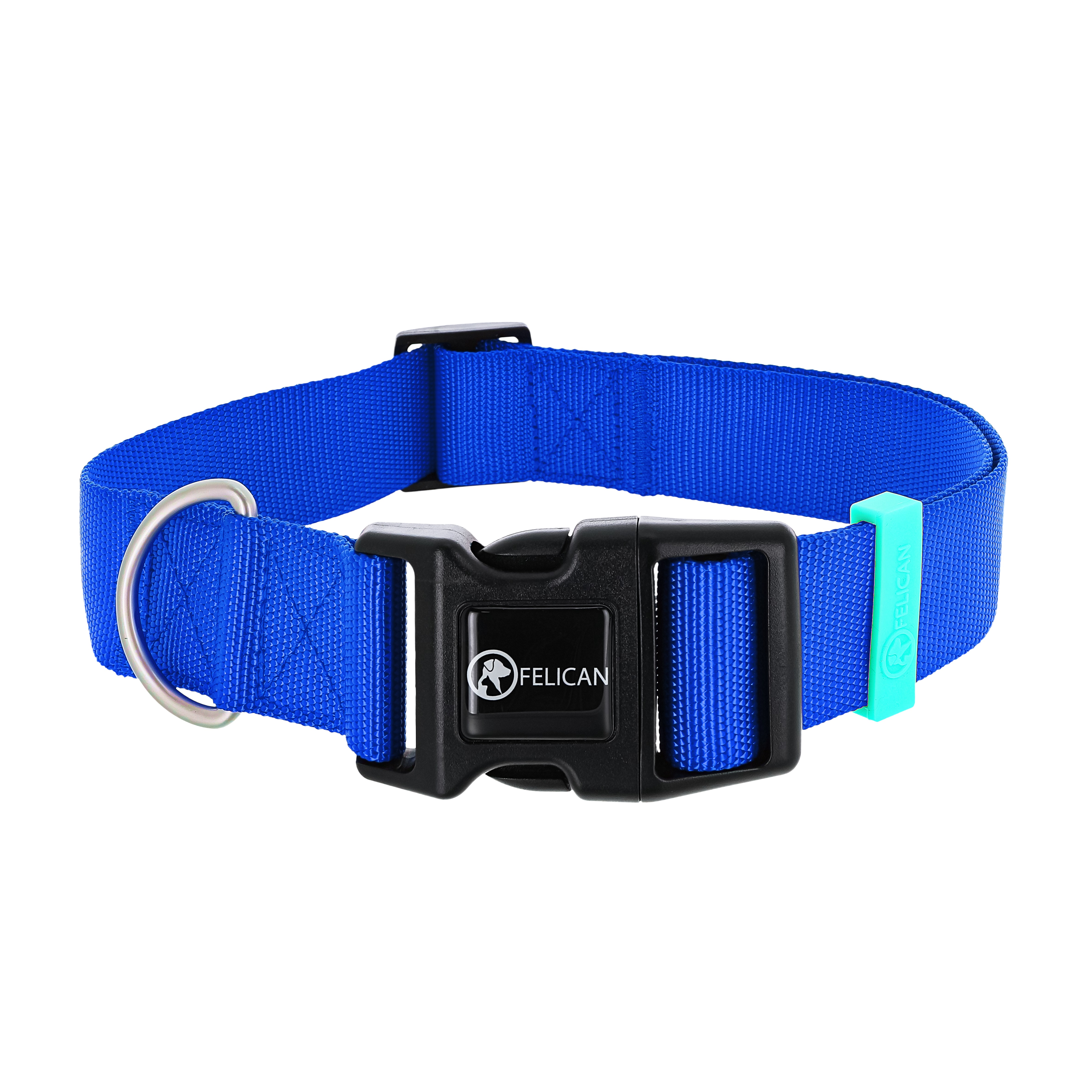 FELICAN Premium collier chien UNI Bleu 3,8 CM