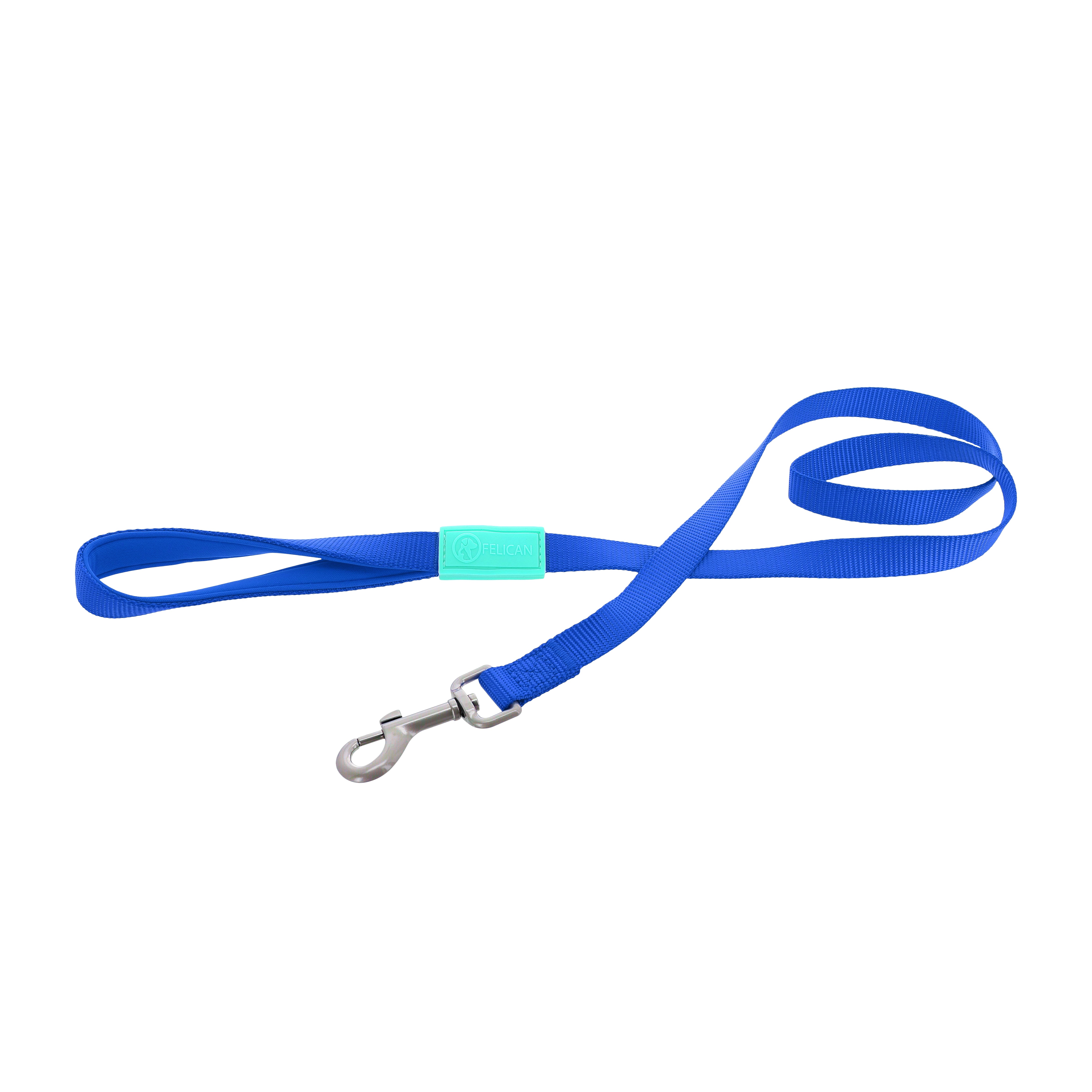 FELICAN Premium laisse chien UNI Bleu 2,5 CM