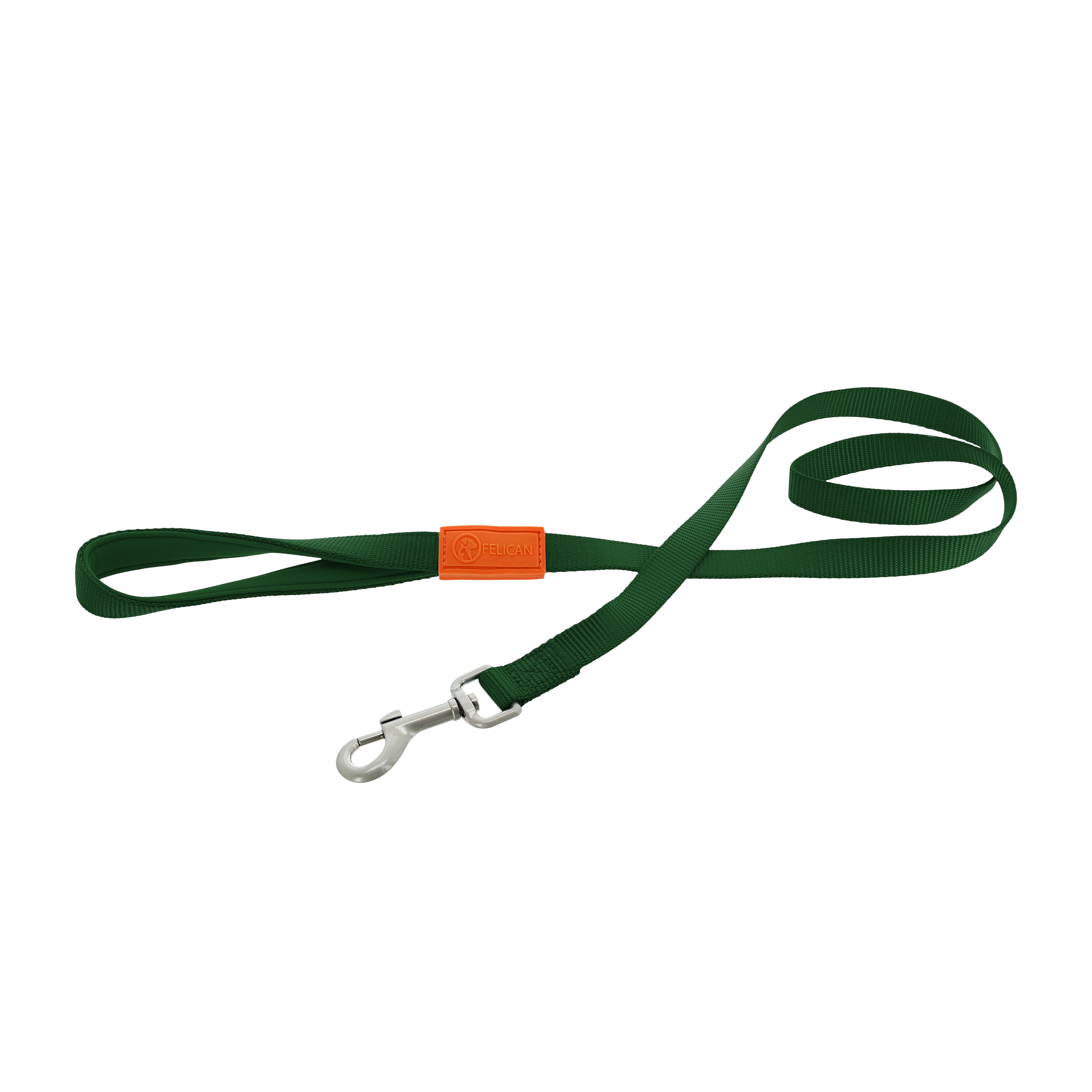 FELICAN Premium laisse chien UNI Vert 1,5 CM