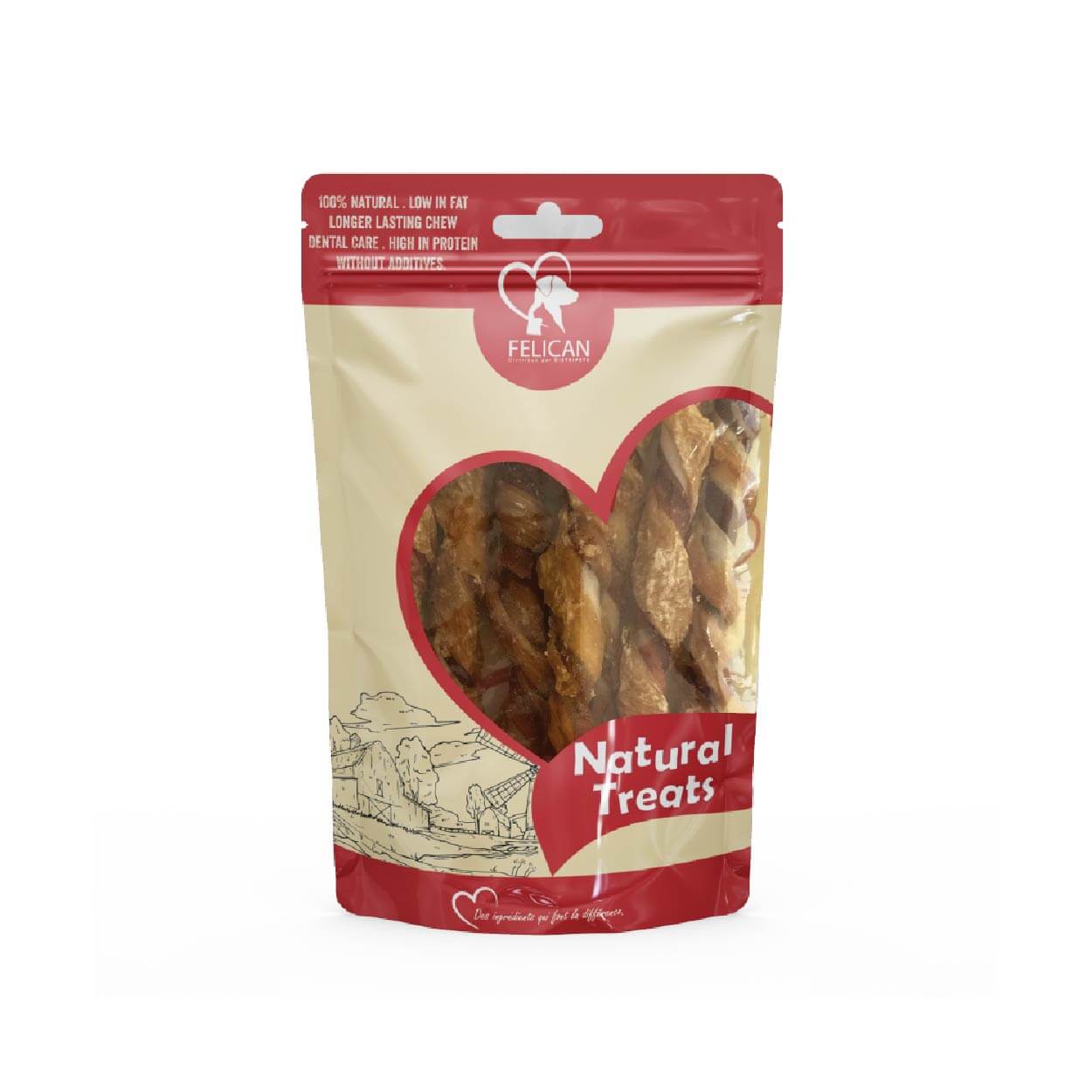 FELICAN 10 Sticks Bi-Couleur Poulet 70 gr