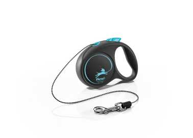 FLEXI Black Design XS Cord 3m light blue