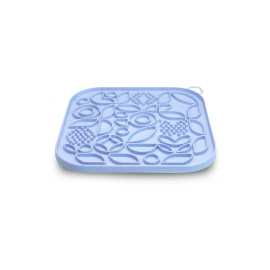 Felican Tapis à lécher Bleu