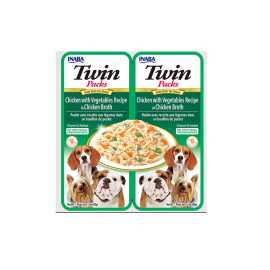 Twin Pack Dog Poulet Légumes 2 Cup