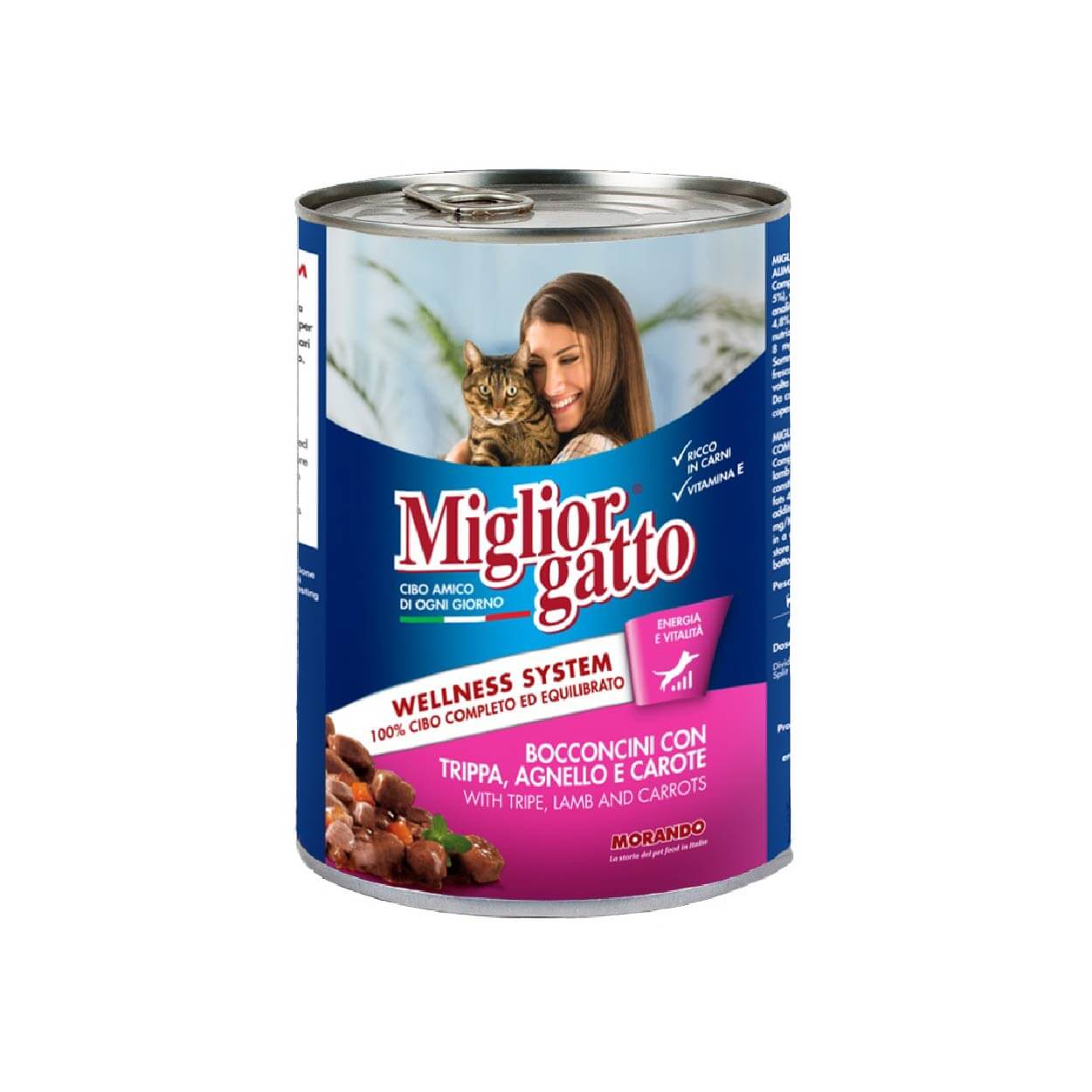 Miglior gatto Trippa/Agnello/carote 405gr