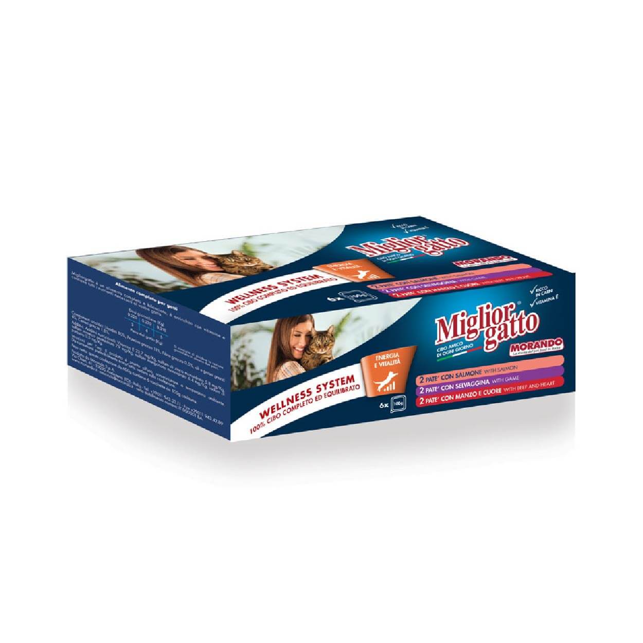 Miglior gatto pack 100gr 3x2 Manzo/Salmone/Selvaggina