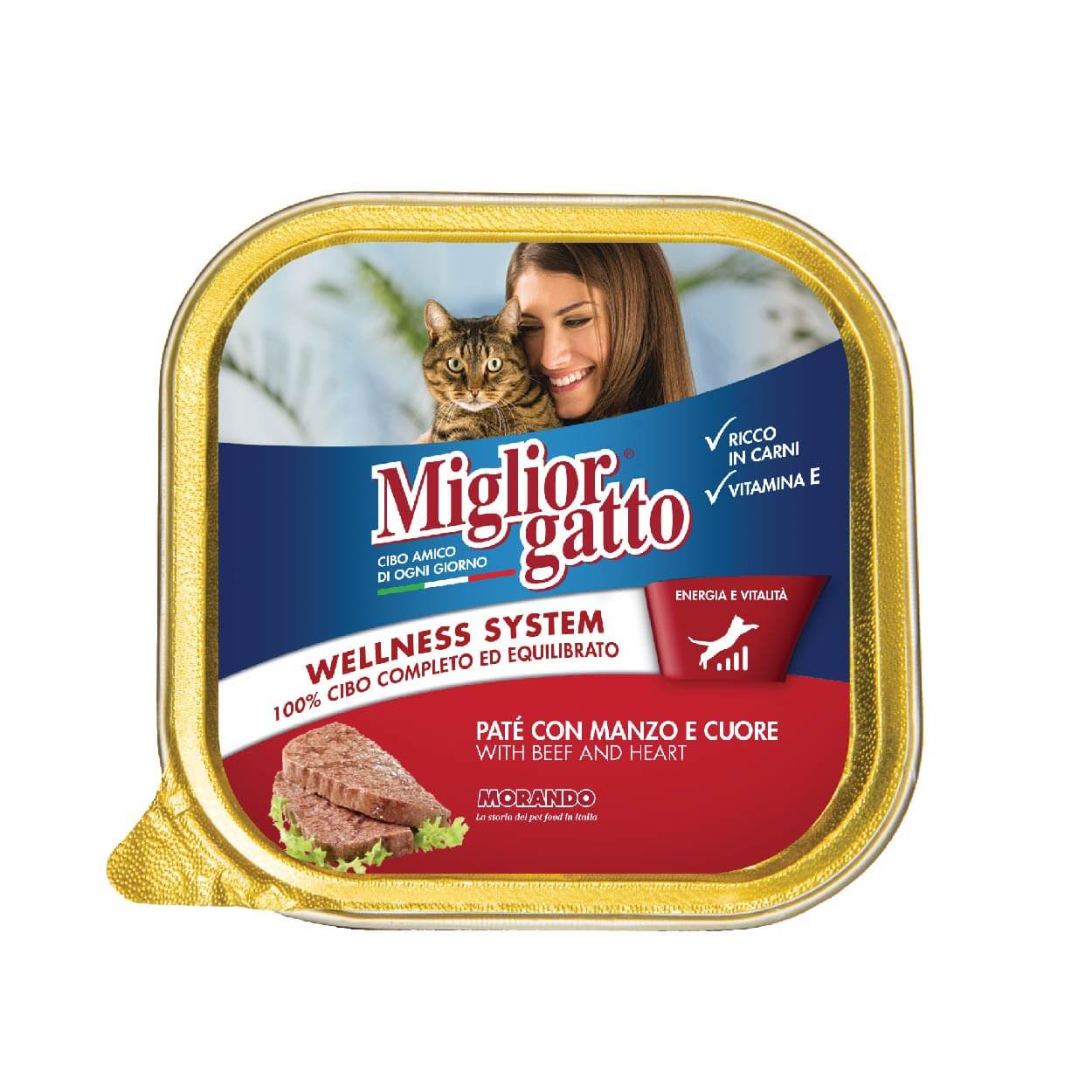 Miglior gatto Manzo/ Cuore 100 gr