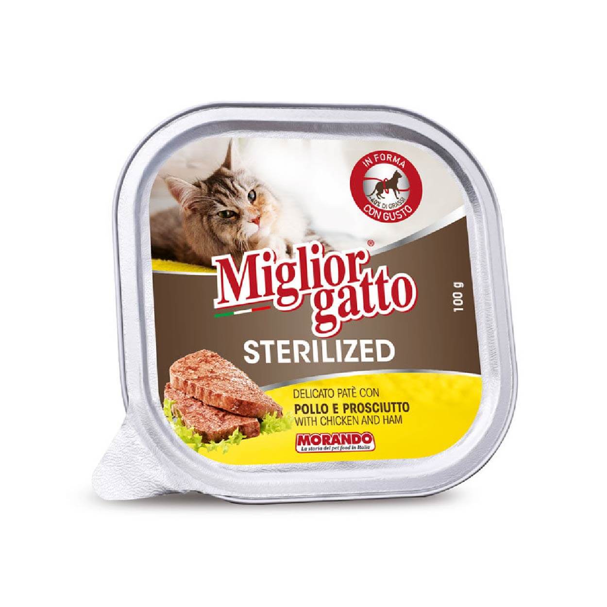 Miglior gatto Sterilized Pollo/ Prosciute 100 gr