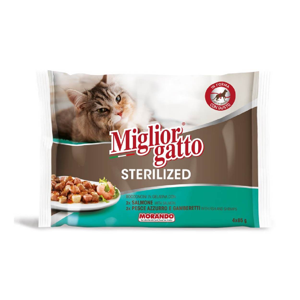 Miglior gatto Sterilised Pesce/salmone 4x85 gr