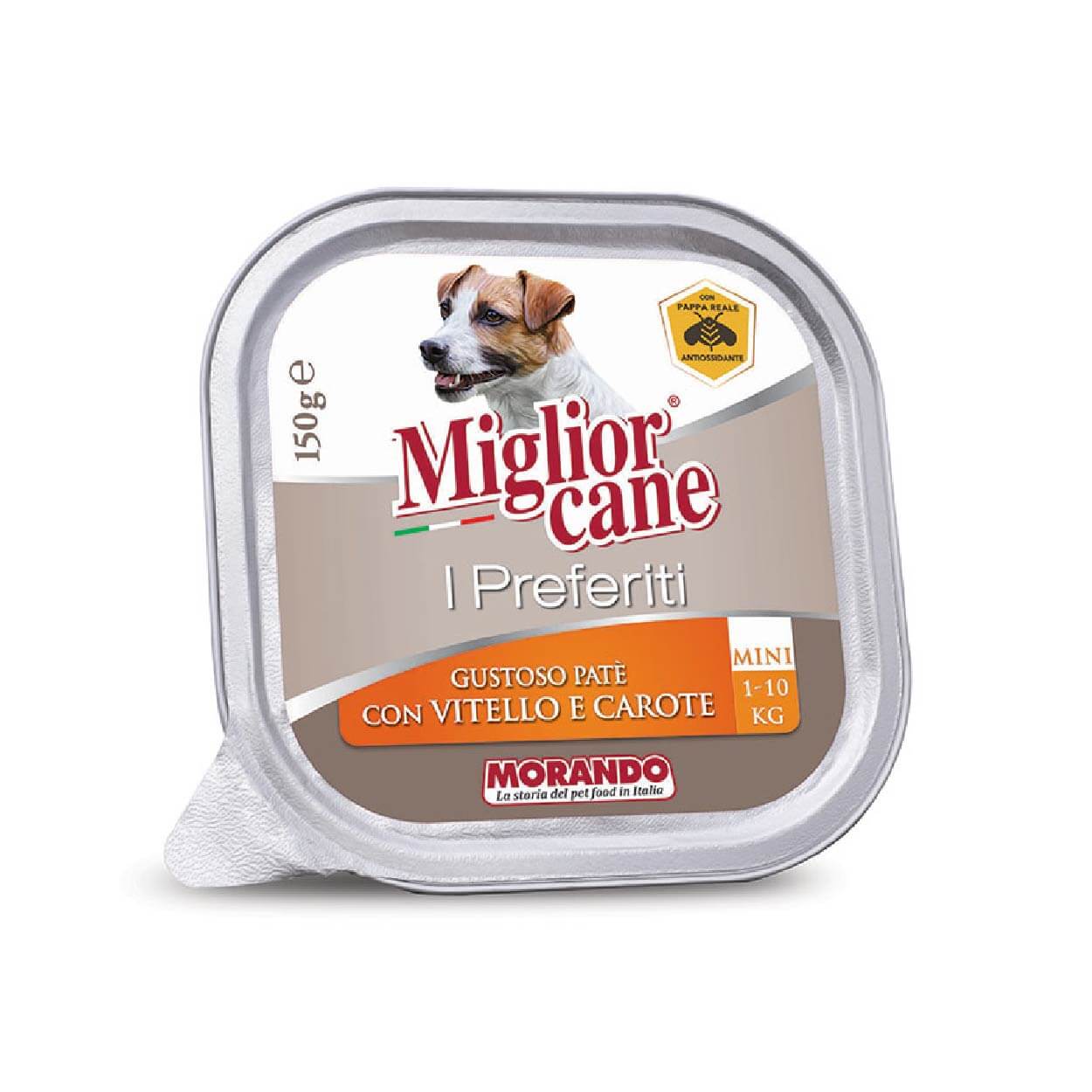 MIGLIOR CANE I PREFERITI VITELLO/CAROTE 150 gr