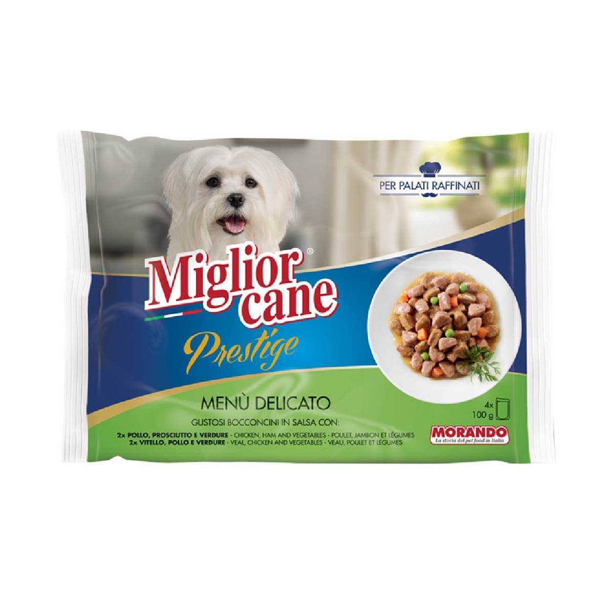 MIGLIORE CANE PRESTIGE POLLO/TACCHINO Selvaggina 100x4