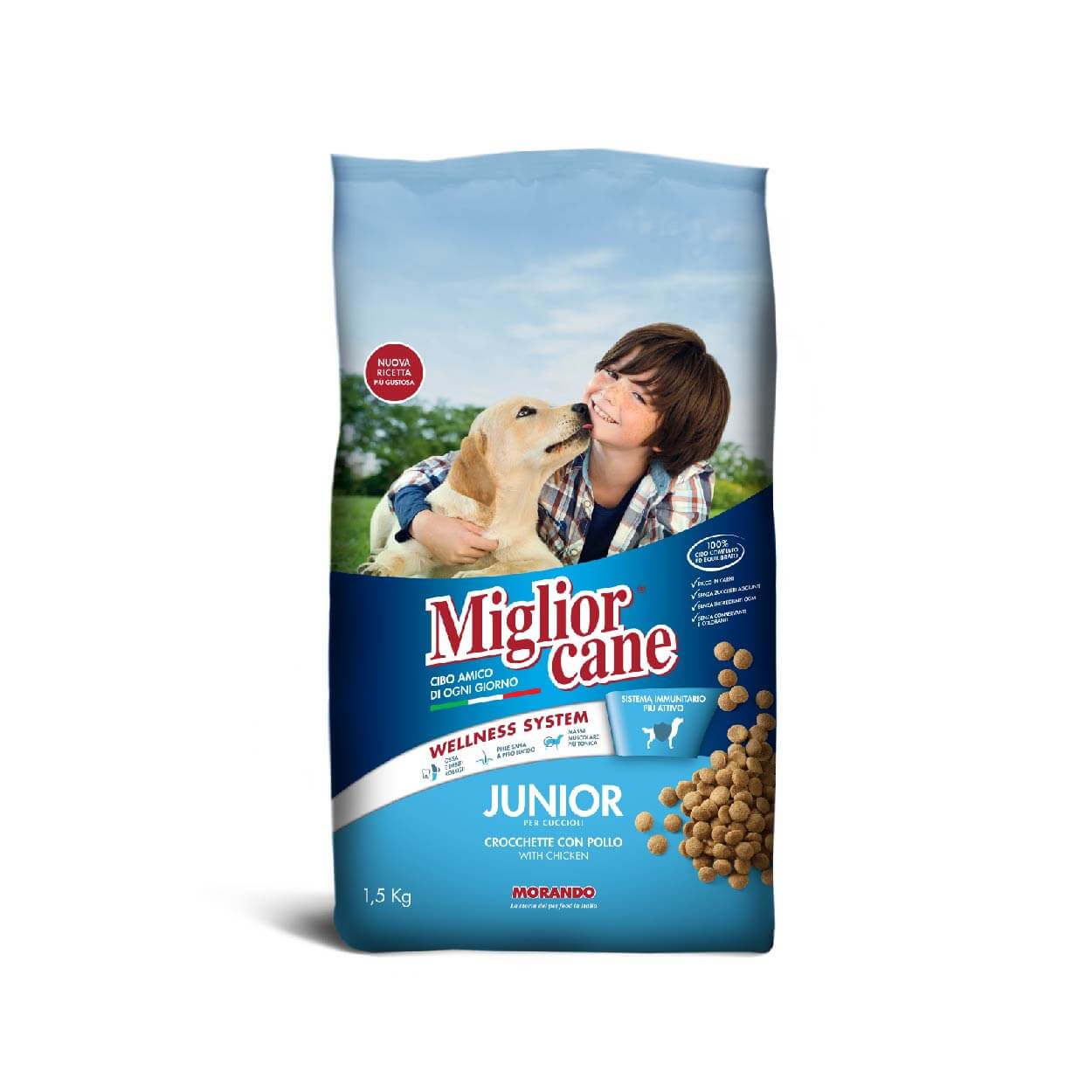 MIGLIOR CANE JUNIOR CROQUETTE POLLO 1.5 kg