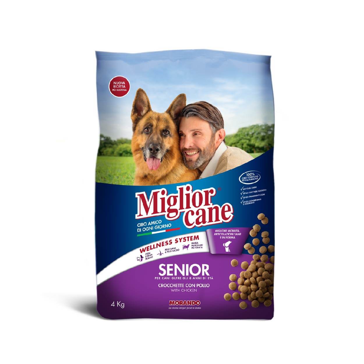 MIGLIOR CANE SENIOR CROQUETTE POLLO 4 kg