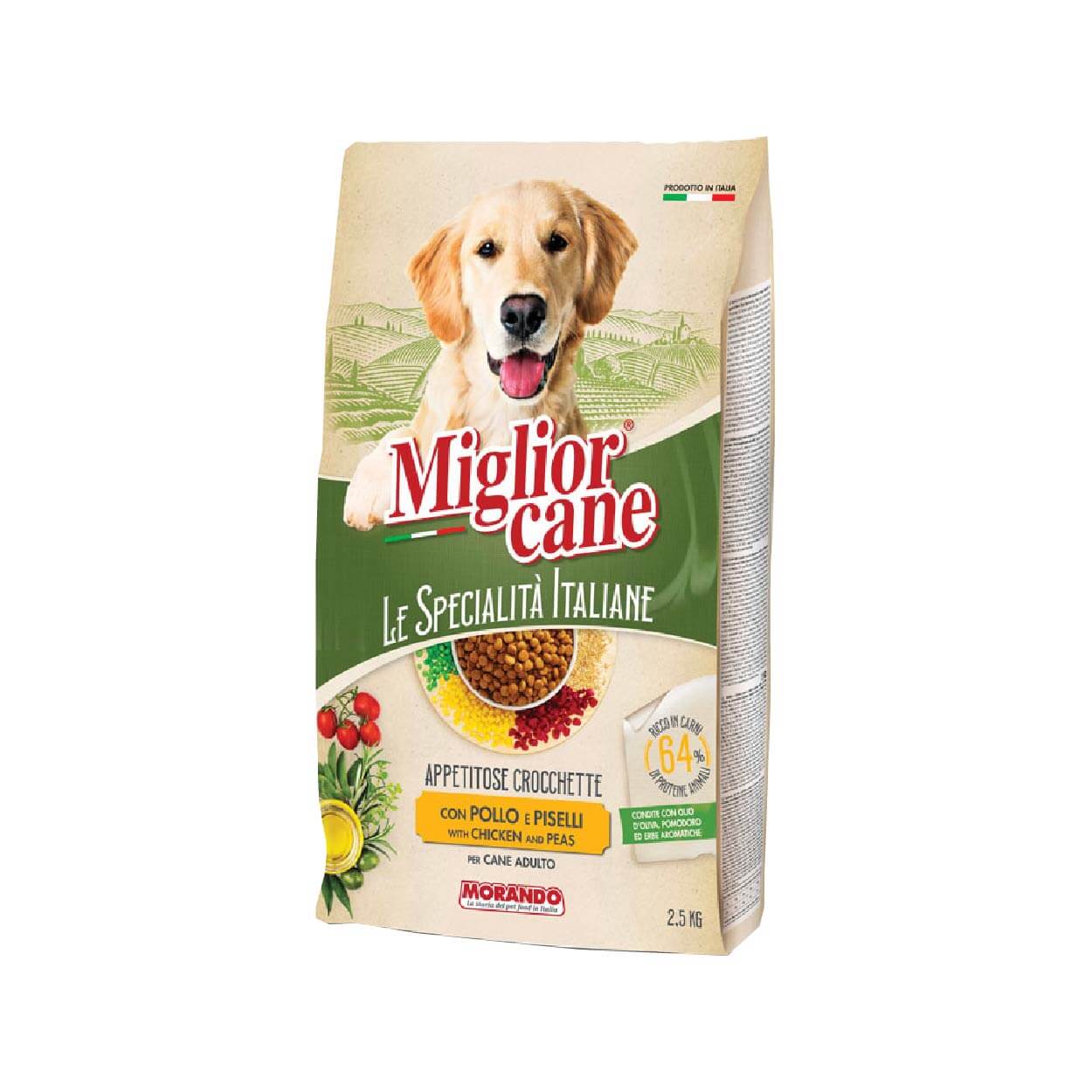 MIGLIOR CANE Le Specialita Italiane Chicken & peas2,5 kg