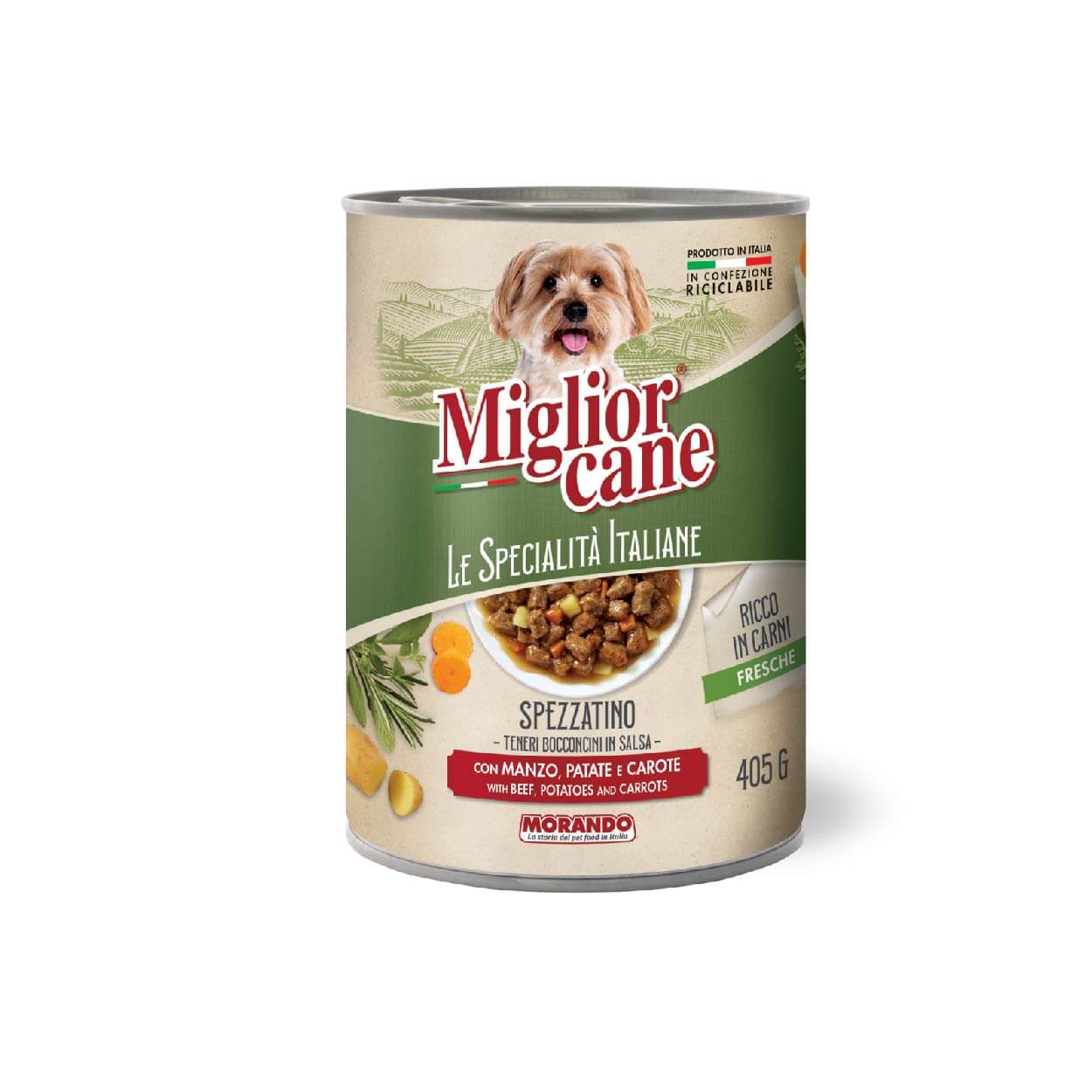 MIGLIOR CANE Le Specialita Italiane Beef & Potatoes & Carrots 405gr