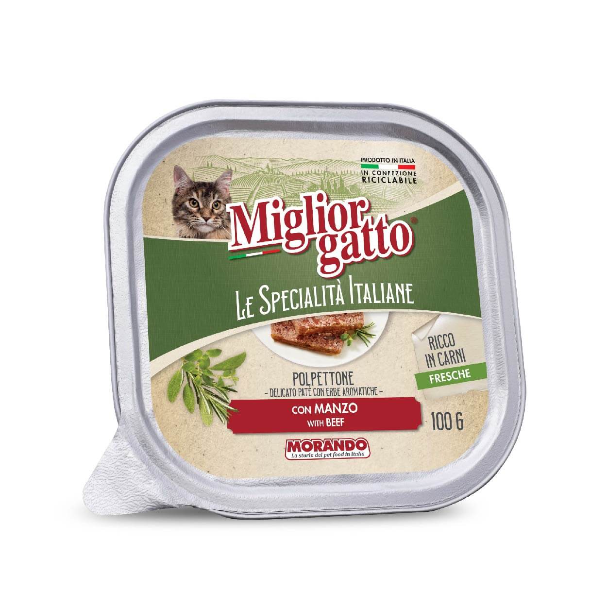 Miglior gatto Le Specialita Italiane Tasty Patè Beef 100gr