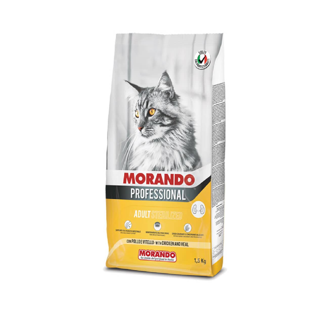 Morando Professionnel GATTO Sterilised pollo/vitello 1.5kg