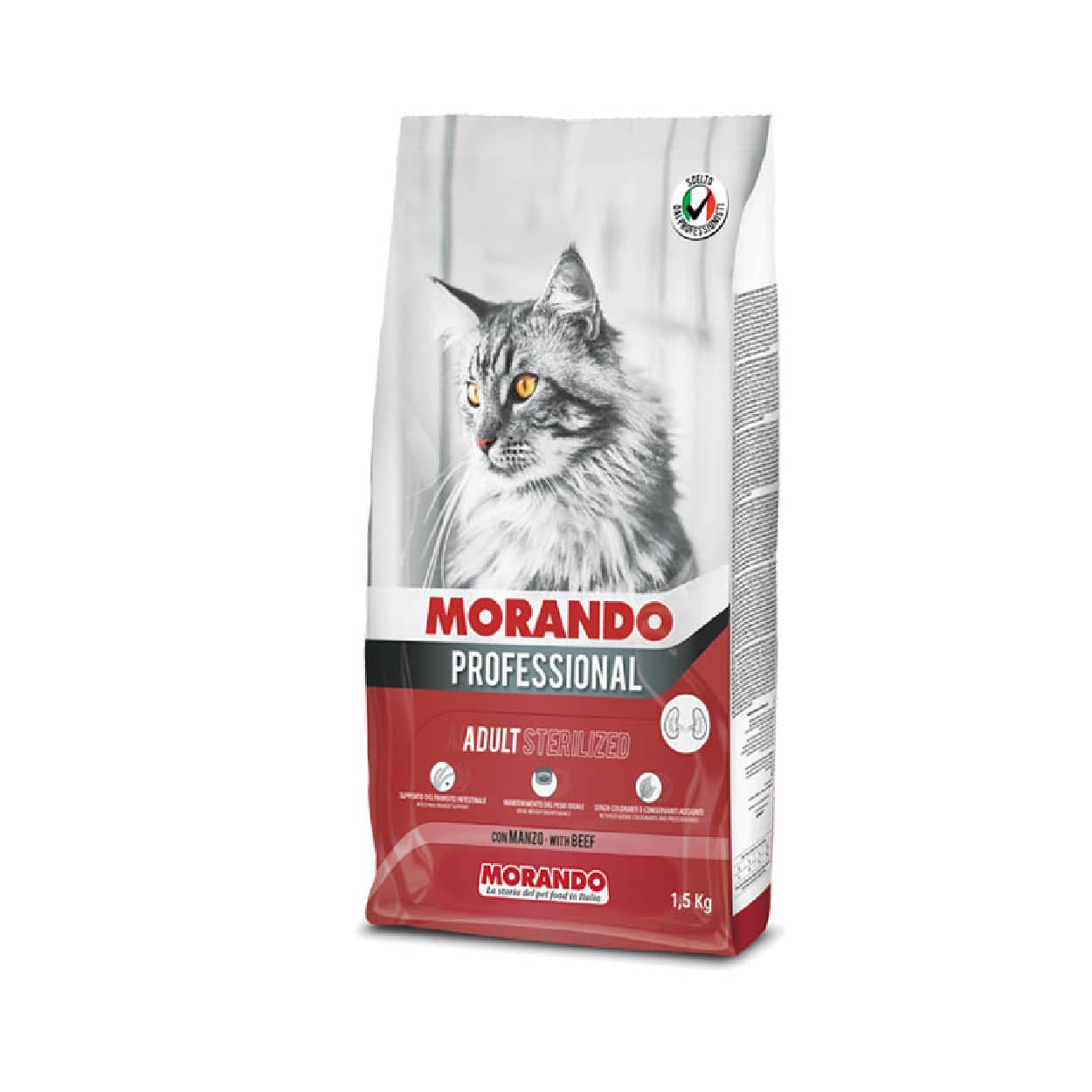 Morando Professionnel GATTO Sterilised Manzo1.5kg