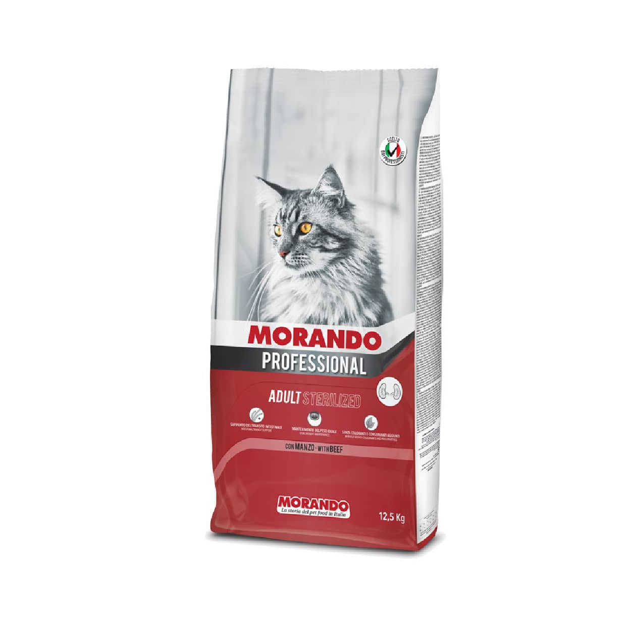 Morando Professionnel GATTO Sterilised Manzo 12,5kg