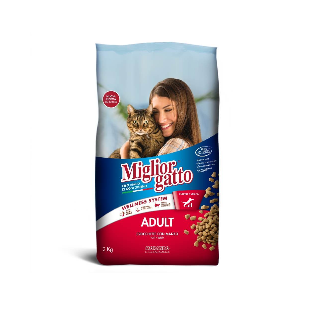 Miglior gatto adult manzo 2 kg