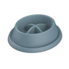RECORD Gamelle Slow Feeder 0.5L Bleu