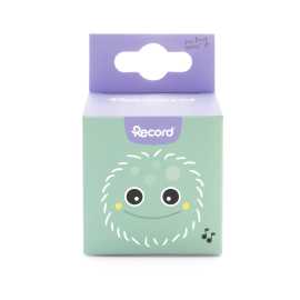 RECORD Jouet Chat Balle Peluche Sonore Bleu 5.5cm