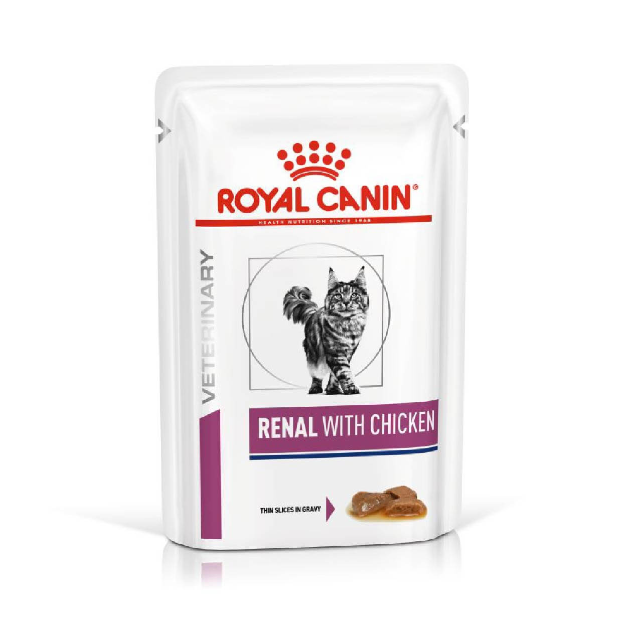 VDiet Royal Canin CHAT Renal Poulet 12x85 Gr