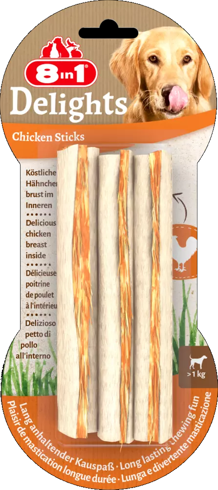 8in1 DEL Chicken Sticks 3ct