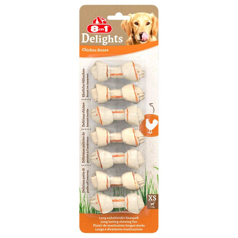 8in1 DEL Chicken Bones XS 7ct