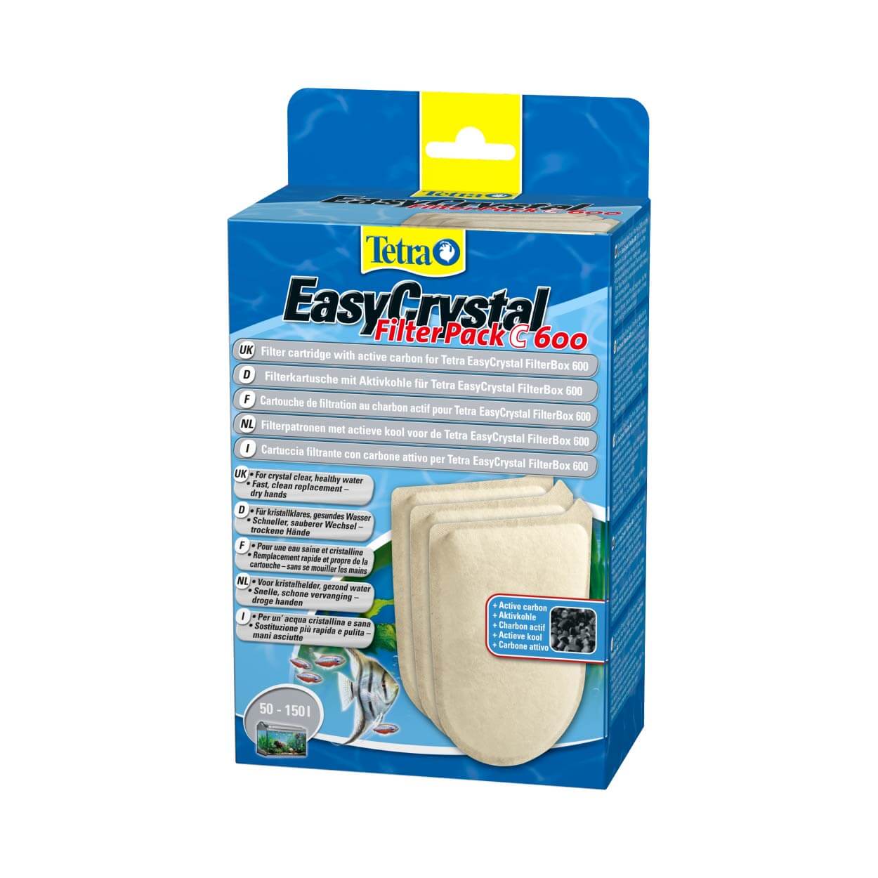 Tetra Easy Crystal 600 Pack 3pcs