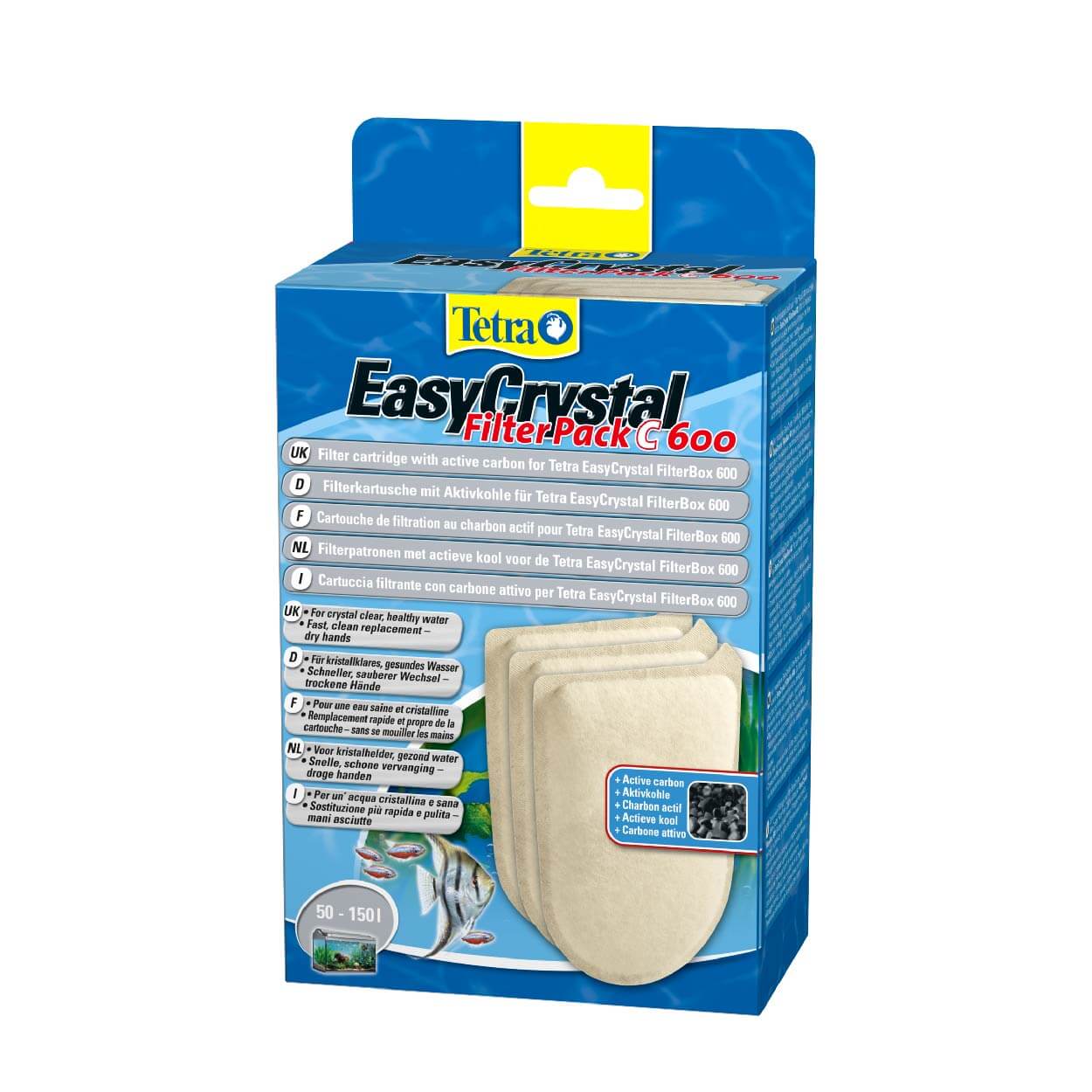 Tetra Easy Crystal 600 carbon Pack 3pcs