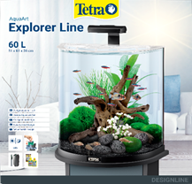 Tetra AA Explorer LED black 60L MK